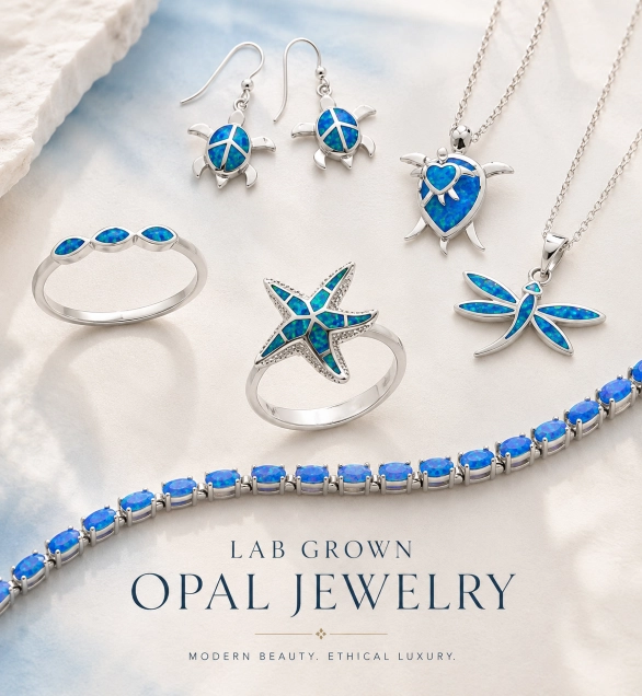 Lab Grown Opal Jewelry