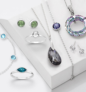 Wholesale Silver Jewelry with Fine Austrian Crystals