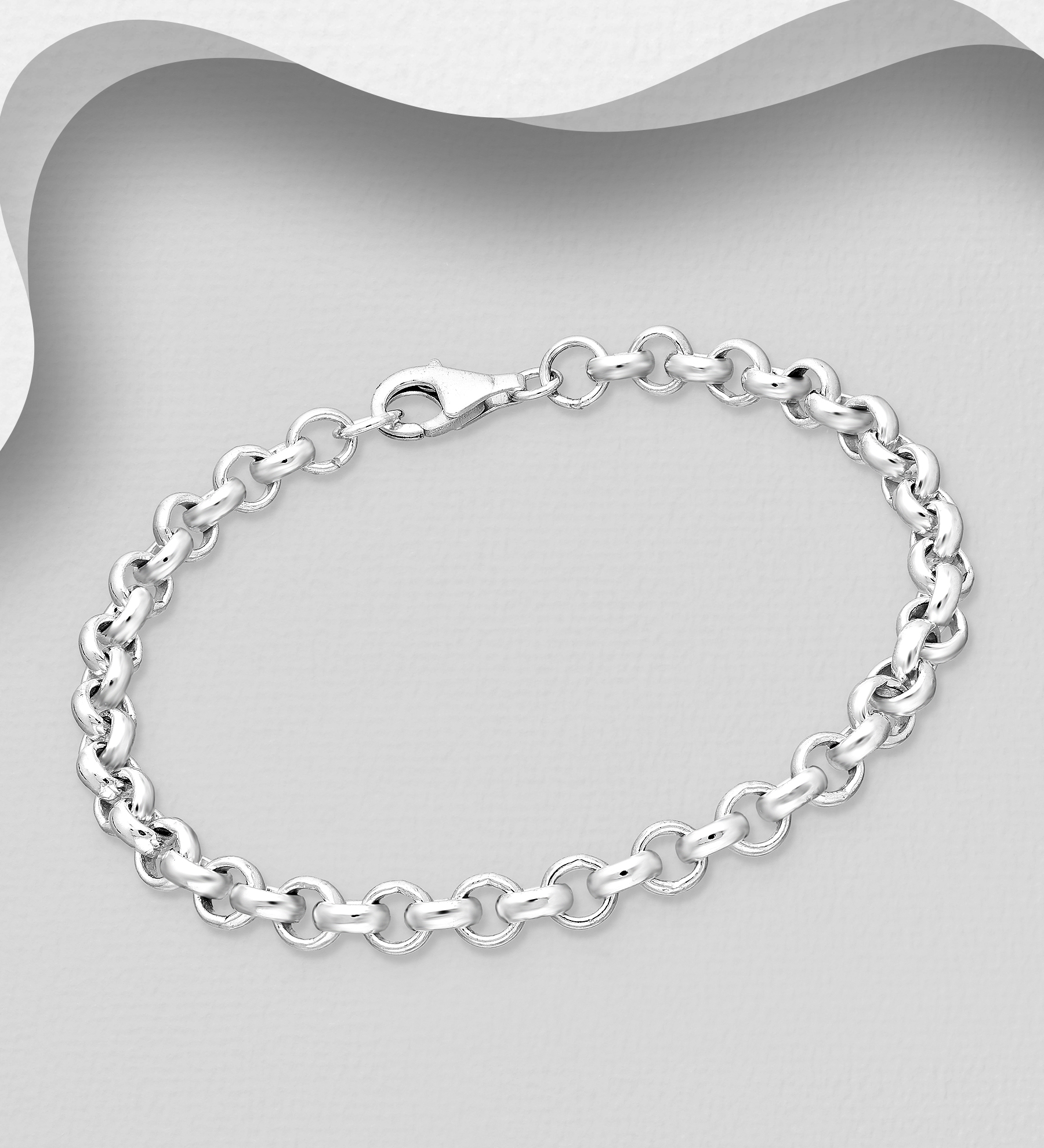 Wholesale 925 Sterling Silver Links Bracelet - SKU #706-14280