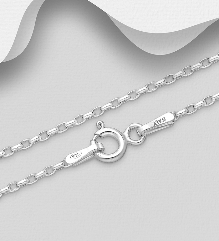 Italian Delight - Wholesale 925 Sterling Silver Chain, 1.3 mm Wide, Made in Italy. - SKU #706-16876