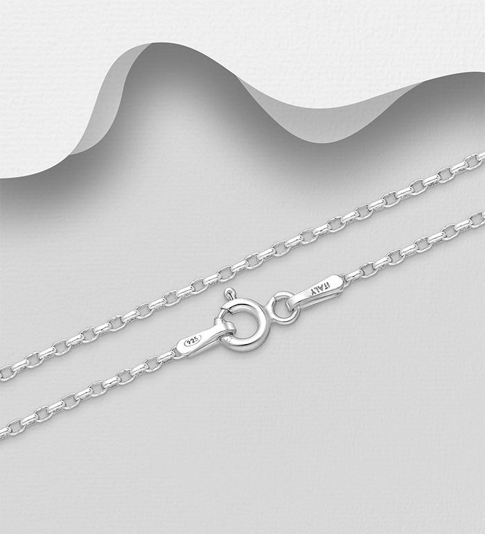 Italian Delight - Wholesale 925 Sterling Silver Chain, 1.3 mm Wide, Made in Italy. - SKU #706-16876
