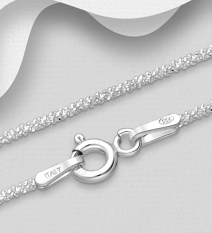 Italian Delight - Wholesale 925 Sterling Silver Chain, 1.3 mm Wide, Made in Italy. - SKU #706-16879