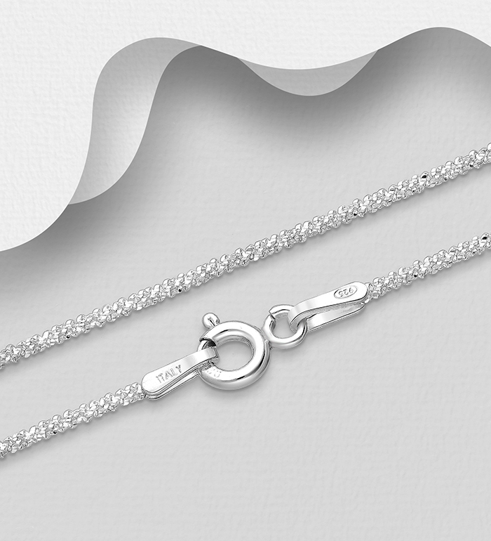Italian Delight - Wholesale 925 Sterling Silver Chain, 1.3 mm Wide, Made in Italy. - SKU #706-16879