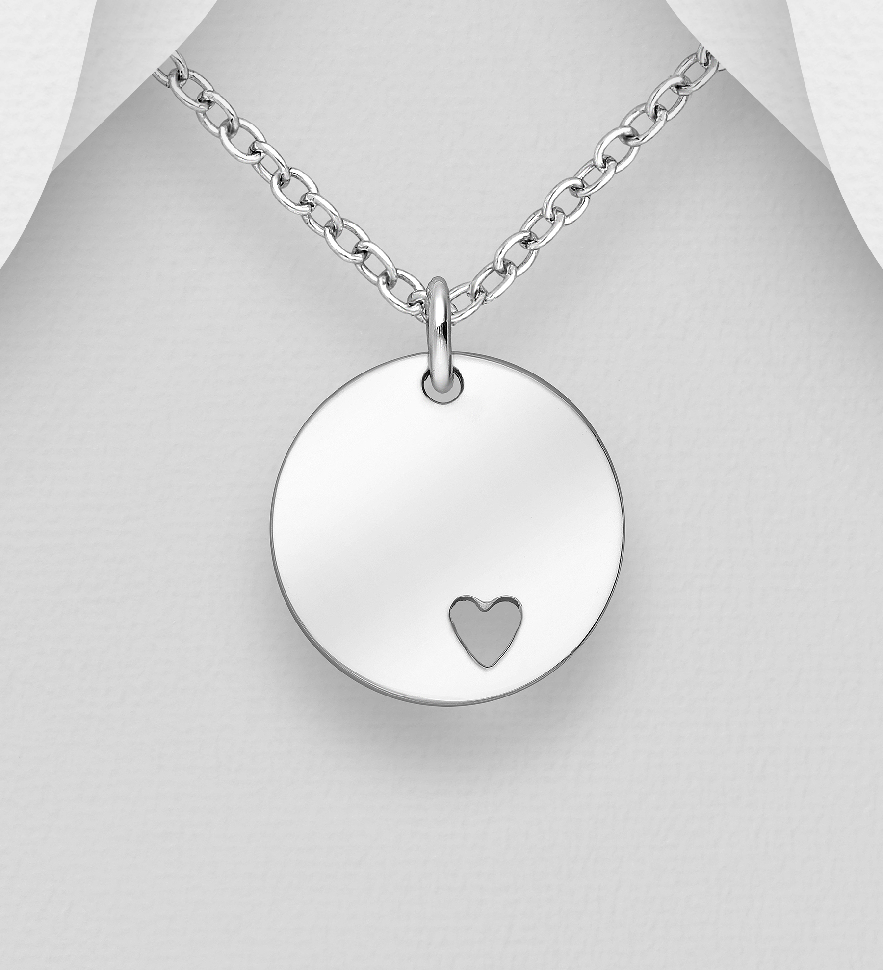 Wholesale 925 Sterling Silver Heart Pendant - SKU #706-19138