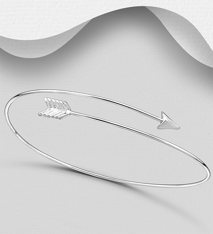 Wholesale 925 Sterling Silver Arrow Cuff - SKU #706-19920