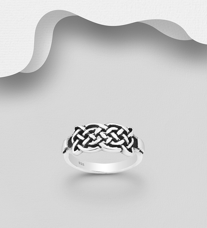 Wholesale 925 Sterling Silver Celtic Ring - SKU #767-698