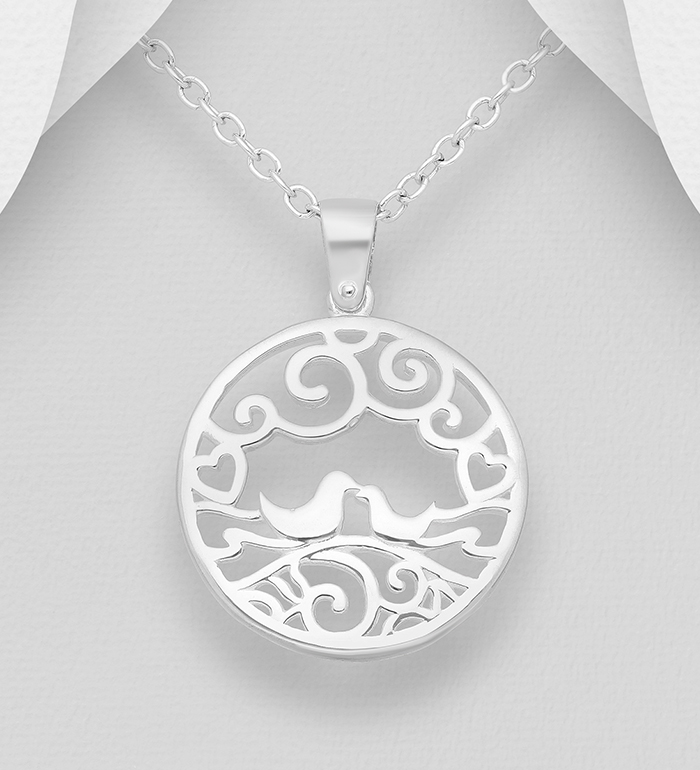 Wholesale 925 Sterling Silver Bird Pendant - SKU #1063-1078