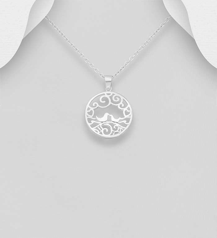 Wholesale 925 Sterling Silver Bird Pendant - SKU #1063-1078