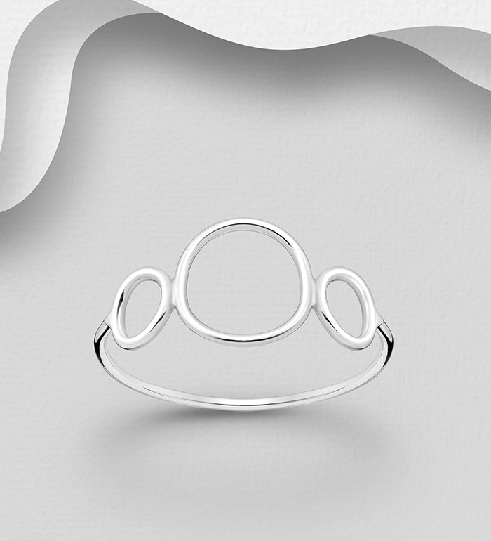 Wholesale 925 Sterling Silver Circle Ring - SKU #706-21333