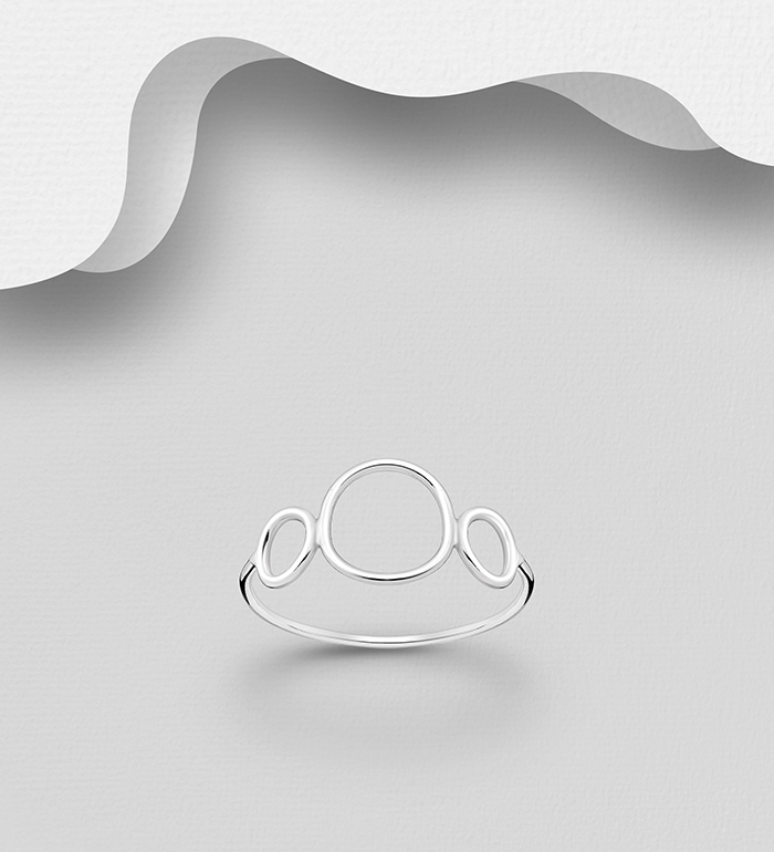 Wholesale 925 Sterling Silver Circle Ring - SKU #706-21333