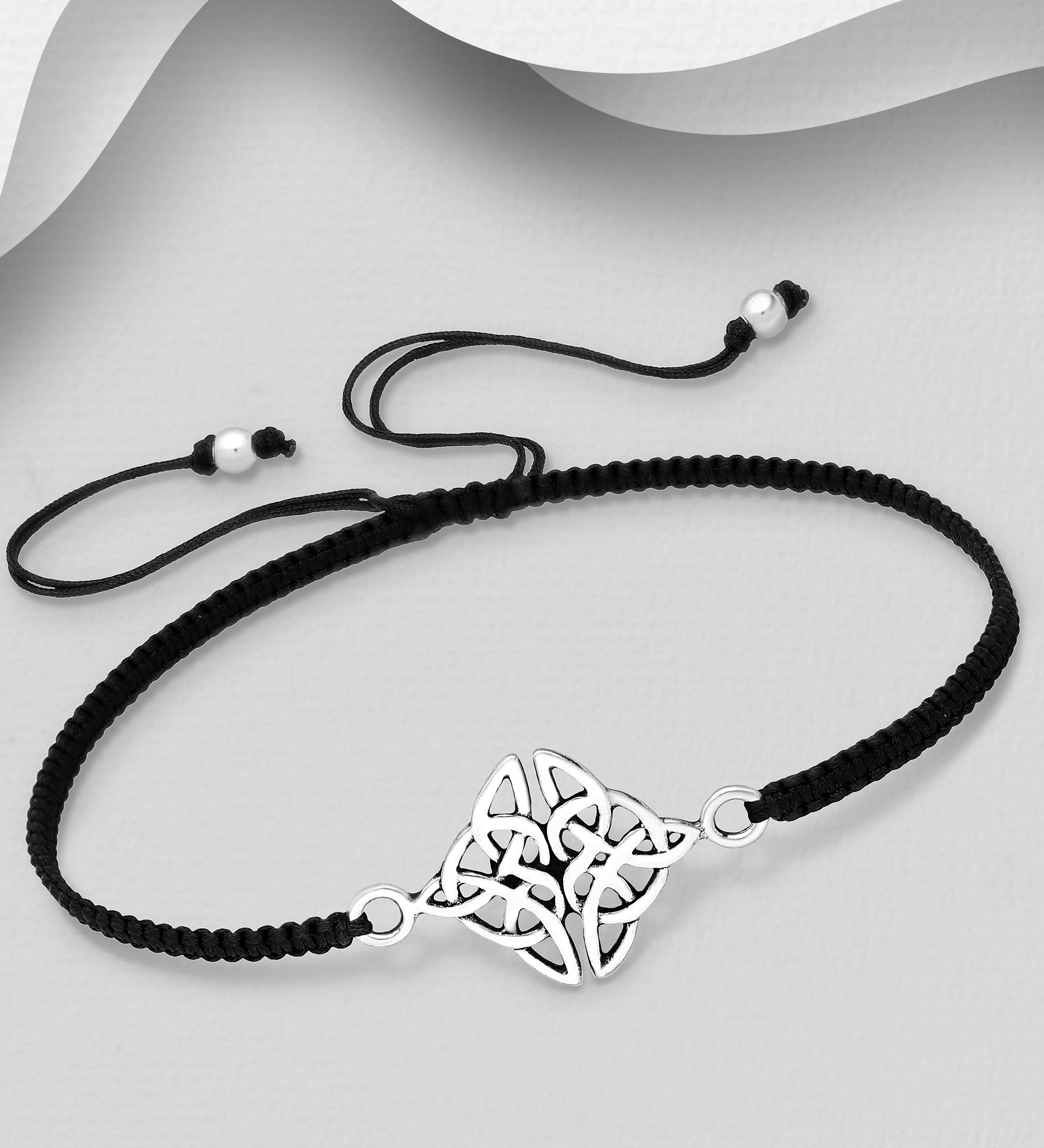 Wholesale 925 Sterling Silver Celtic Bracelet - SKU #767-851
