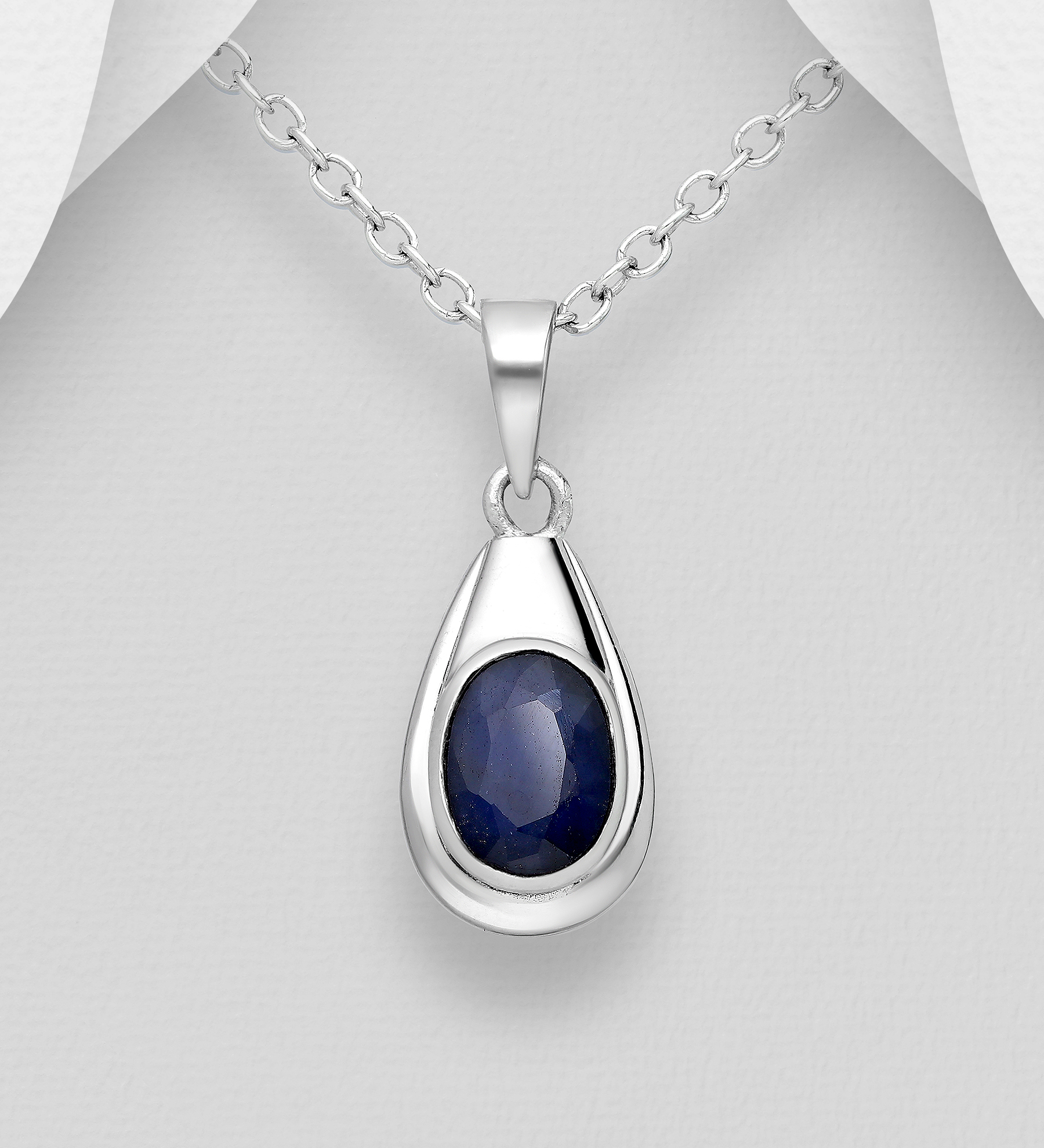 Wholesale 925 Sterling Silver Pendant, Decorated with Various Gemstones - SKU #883-5332