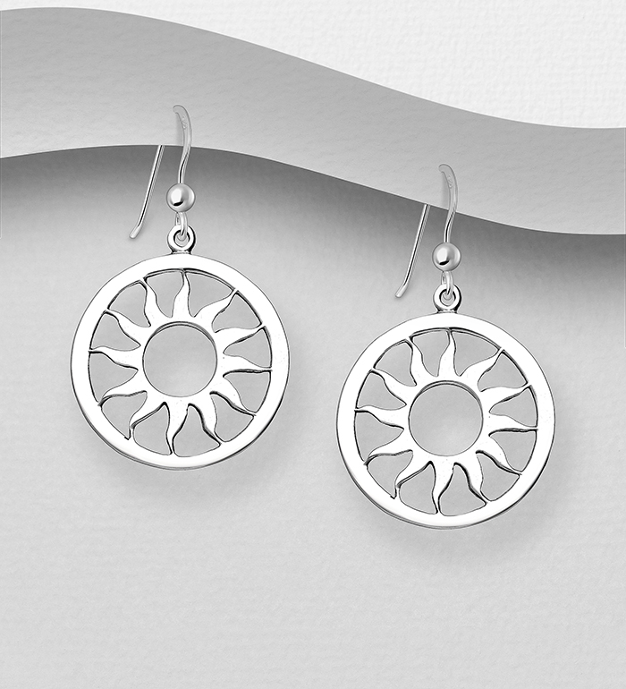 Wholesale 925 Sterling Silver Sun Hook Earrings - SKU #706-27830