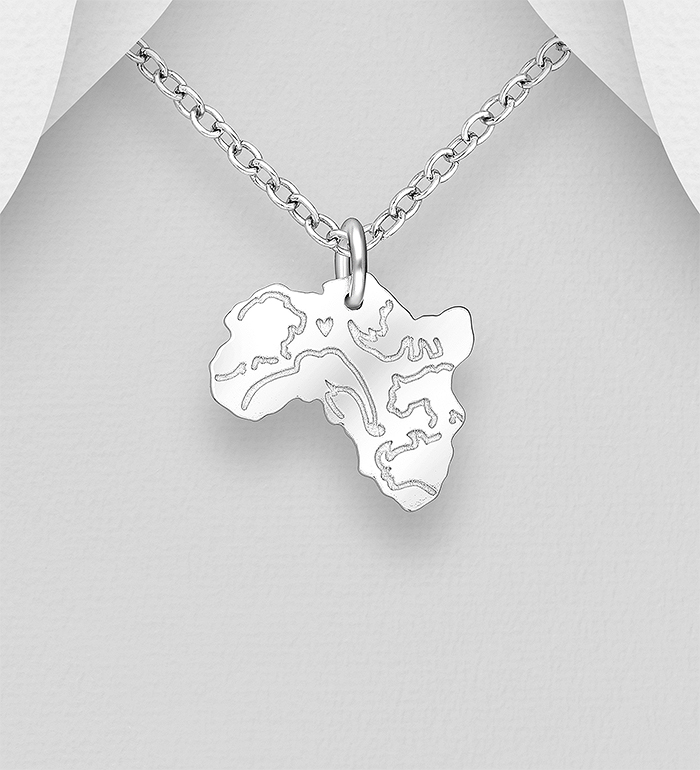 Wholesale 925 Sterling Silver Pendant Featuring Buffalo, Elephant, Leopard, Lion, Rhinoceros - SKU #1063-2254