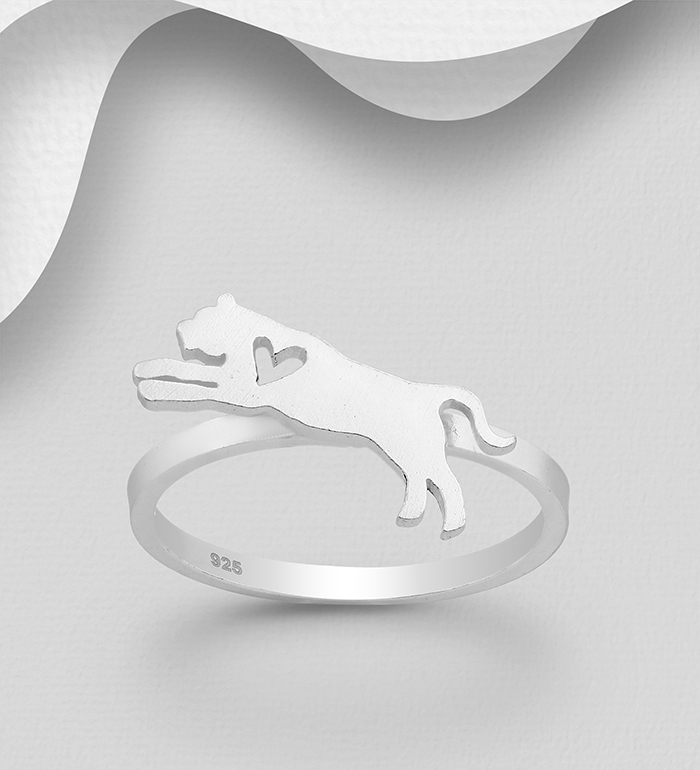 Wholesale 925 Sterling Silver Leopard Ring - SKU #1063-2285