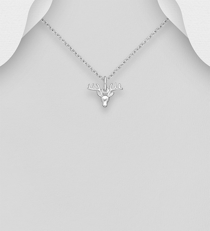 Wholesale 925 Sterling Silver Deer Pendant - SKU #706-28568