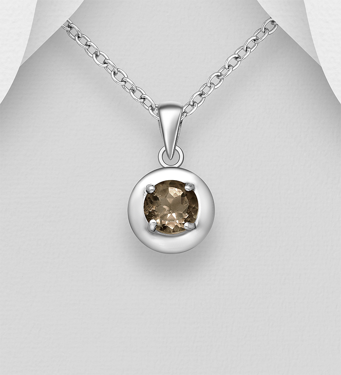La Preciada - Wholesale 925 Sterling Silver Pendant, Decorated with Various Gemstones - SKU #1181-3358