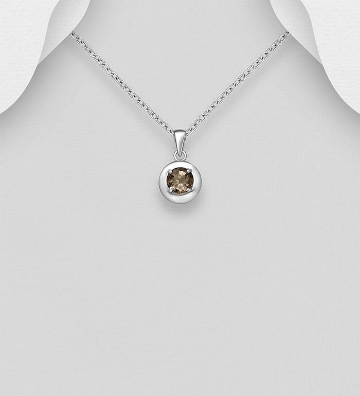 La Preciada - Wholesale 925 Sterling Silver Pendant, Decorated with Various Gemstones - SKU #1181-3358