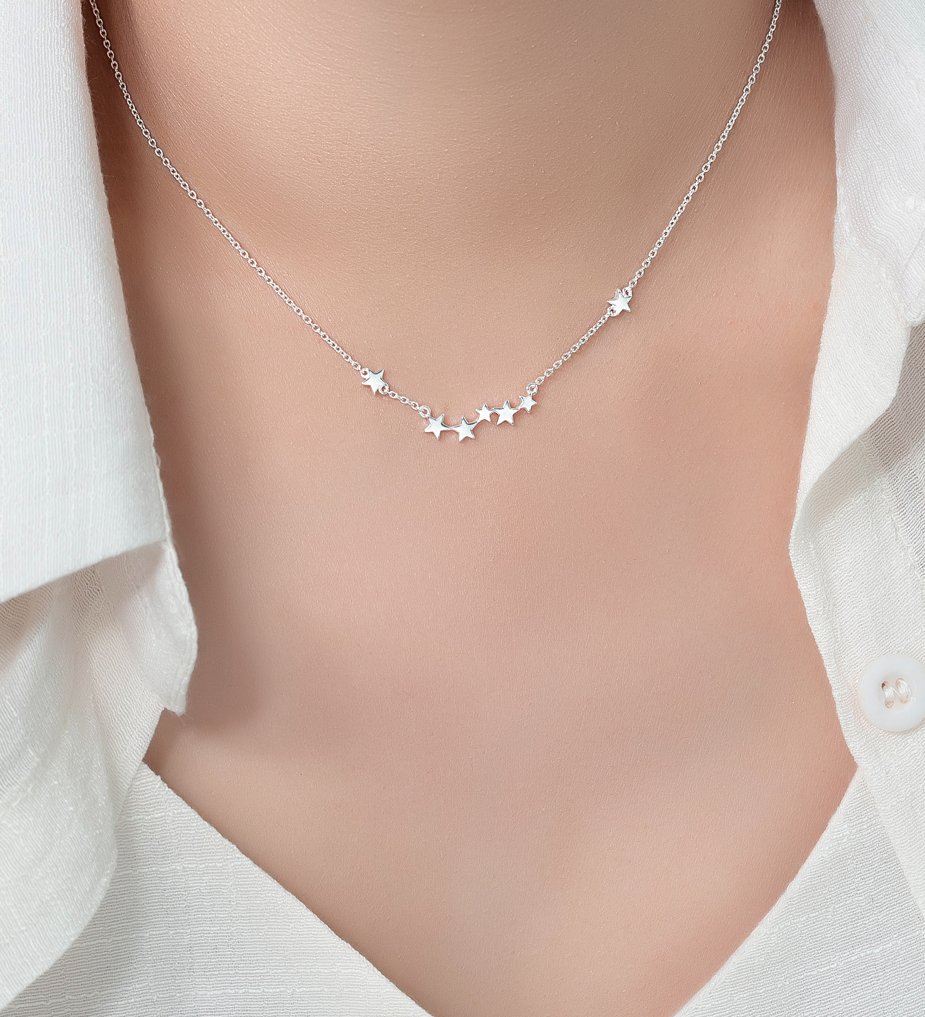 Wholesale 925 Sterling Silver Star Necklace - SKU #1063-2603