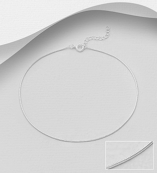Wholesale 925 Sterling Silver Anklet - SKU #1562-353