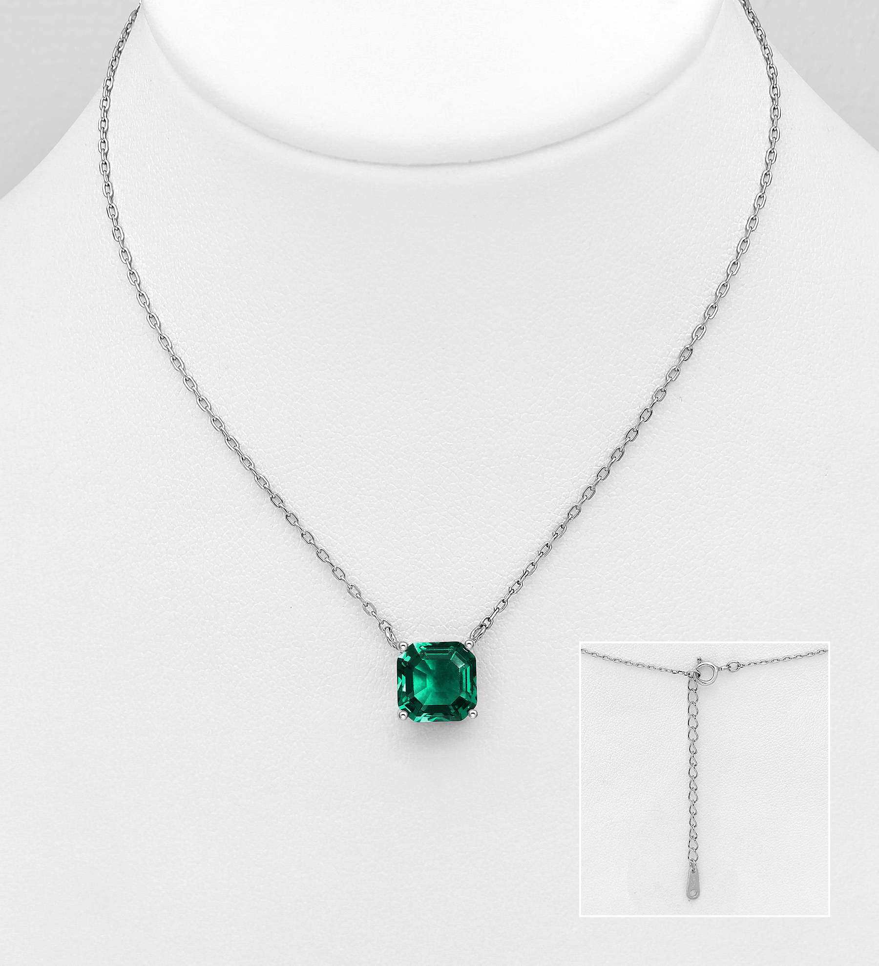 Sparkle by 7K - Wholesale 925 Sterling Silver Necklace, Decorated with Fine Austrian Crystal. - SKU #1583-476