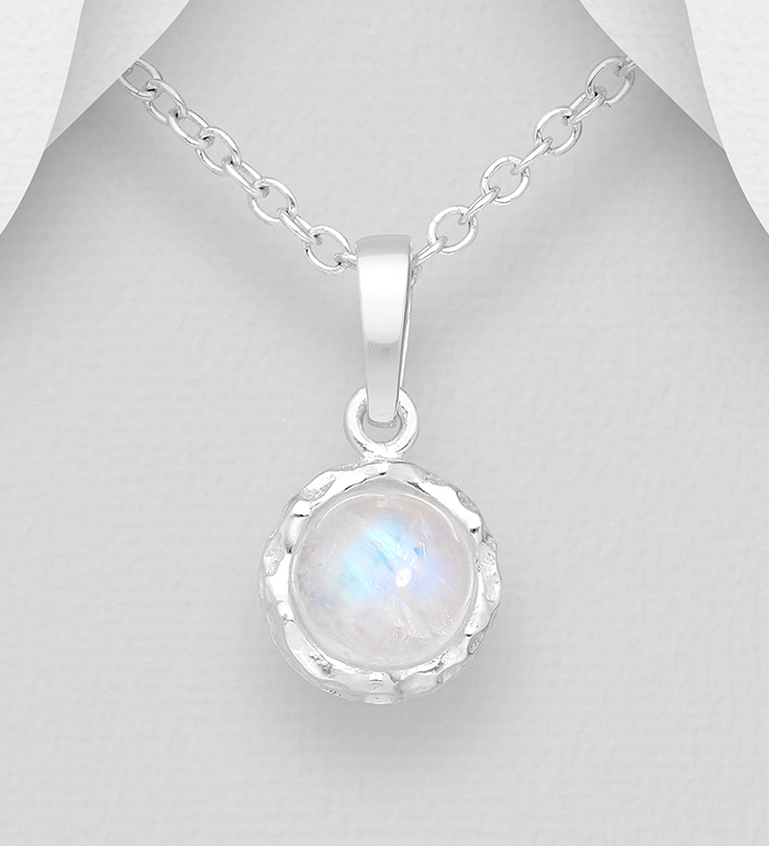 Wholesale 925 Sterling Silver Pendant, Decorated with Various Gemstones - SKU #781-6515
