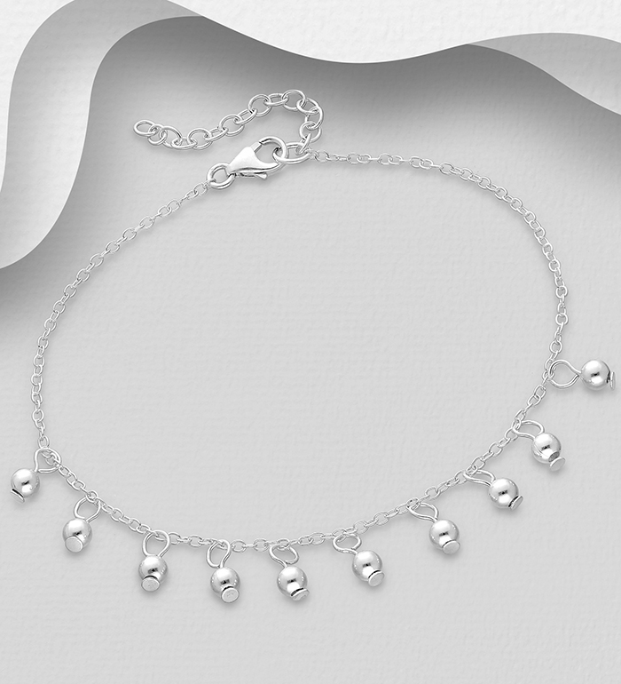 Wholesale 925 Sterling Silver Ball Bracelet - SKU #706-31840