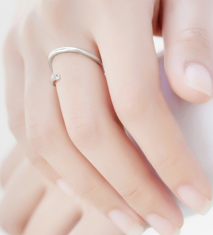 Wholesale 925 Sterling Silver Adjustable Ring, Decorated with CZ Simulated Diamonds - SKU #1063-2934