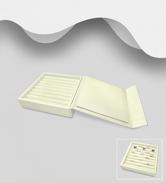 Wholesale Plastic Synthetic Leather Display For Ring - SKU #465-260