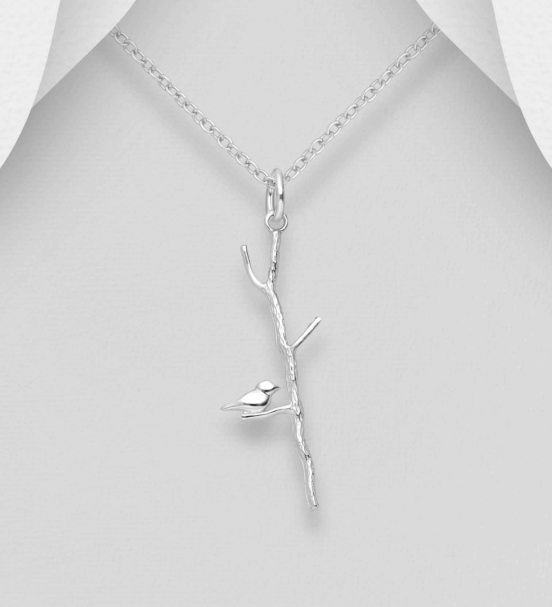 Wholesale 925 Sterling Silver Bird and Branch - SKU #706-32743