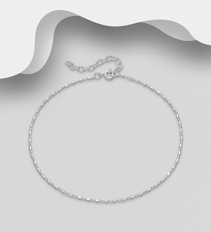 Wholesale 925 Sterling Silver Anklet - SKU #1562-420