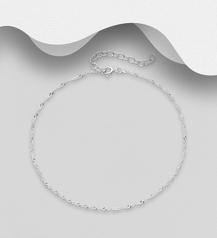 Wholesale 925 Sterling Silver Anklet - SKU #1562-421