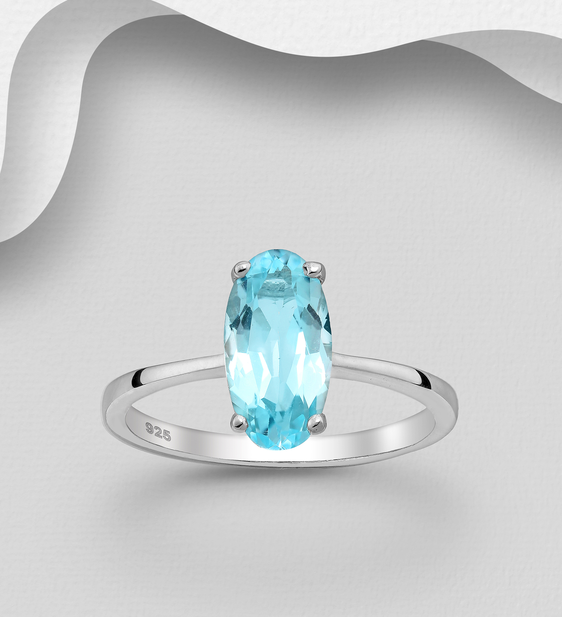 La Preciada - Wholesale 925 Sterling Silver Ring, Decorated with Various Gemstones - SKU #1181-4122