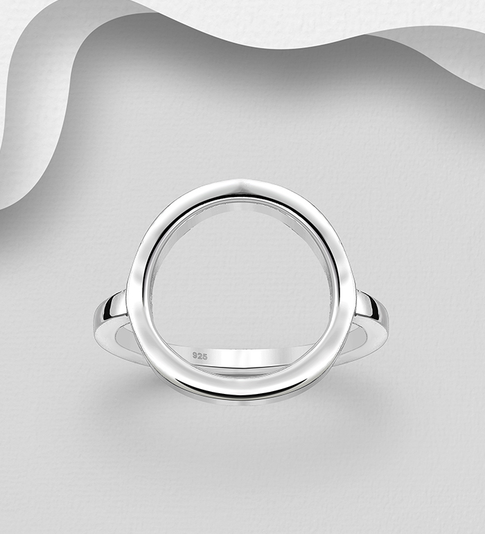 Wholesale 925 Sterling Silver Circle Ring - SKU #706-33168