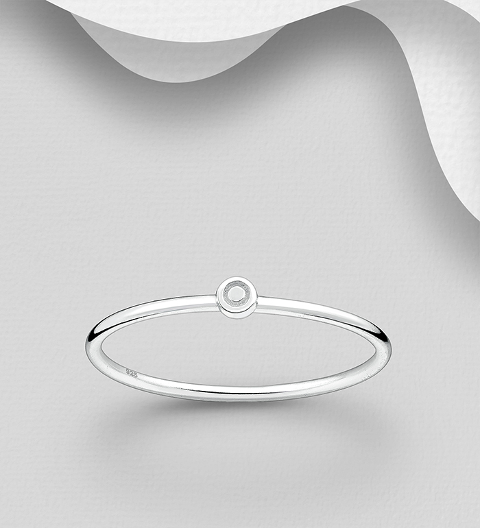 Wholesale 925 Sterling Silver Circle Ring - SKU #1063-3168