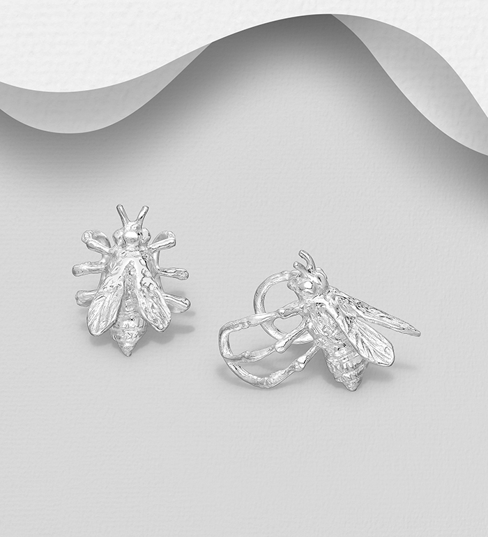 Wholesale 925 Sterling Silver Bee Ear Cuffs - SKU #706-33465