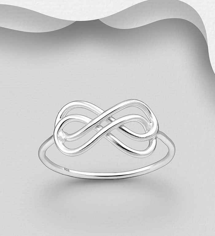 Wholesale 925 Sterling Silver Infinity Ring - SKU #706-18713