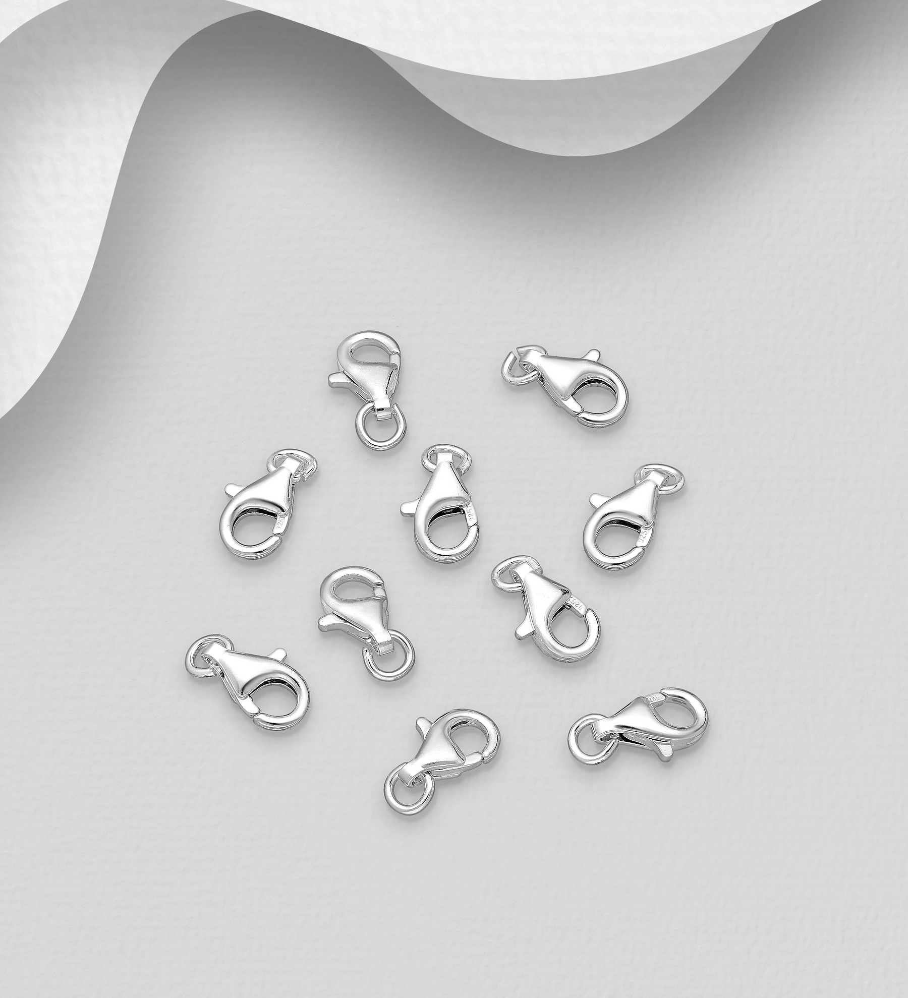 Wholesale 925 Sterling Silver Silver Lock Findings - SKU #1276-160