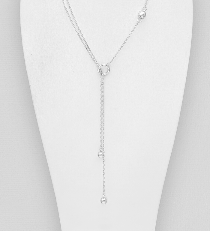 Wholesale 925 Sterling Silver Ball Necklace - SKU #706-34113