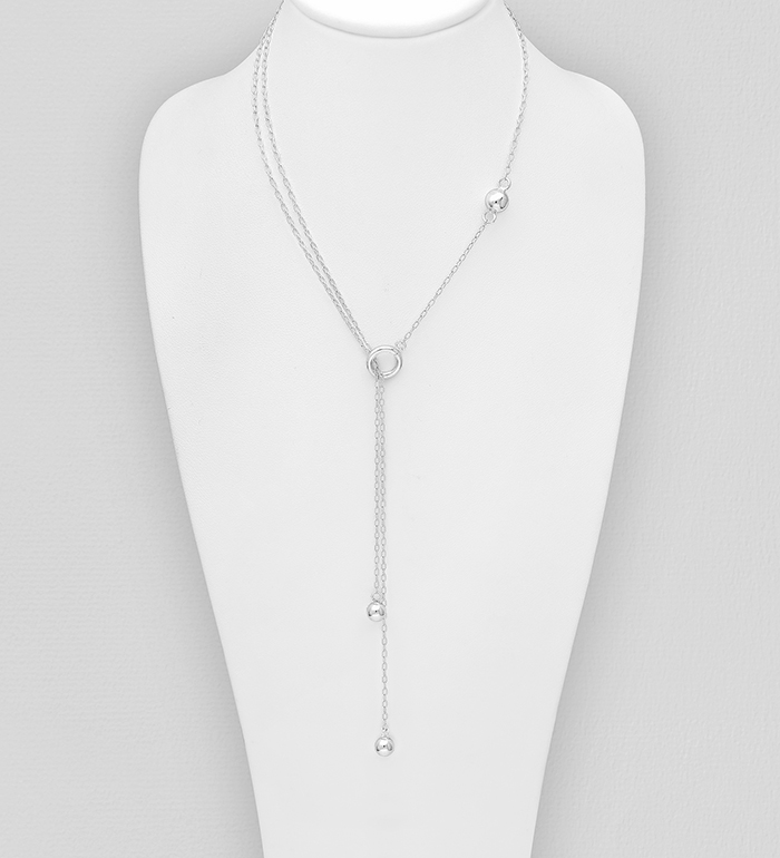 Wholesale 925 Sterling Silver Ball Necklace - SKU #706-34113