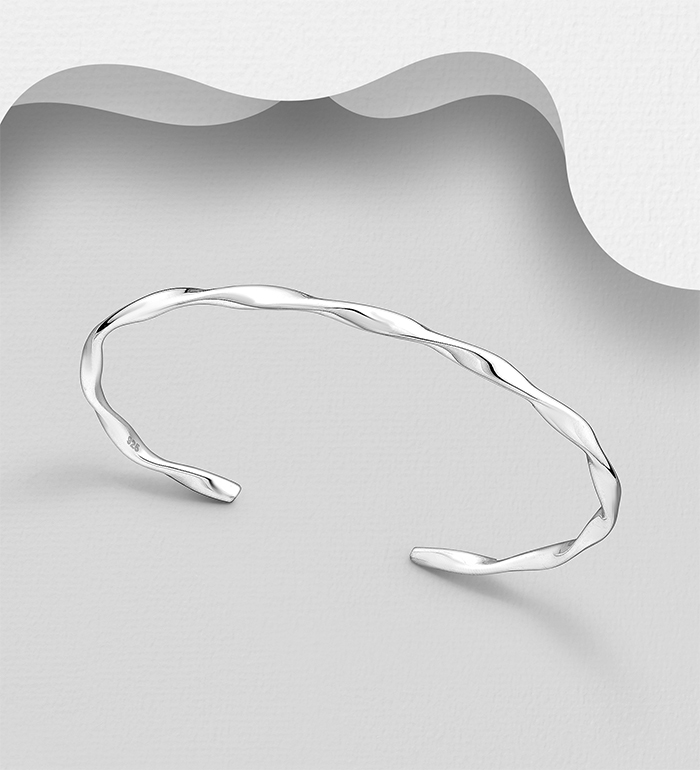 Wholesale 925 Sterling Silver Cuff Bracelet - SKU #706-35093