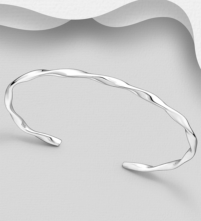Wholesale 925 Sterling Silver Cuff Bracelet - SKU #706-35093