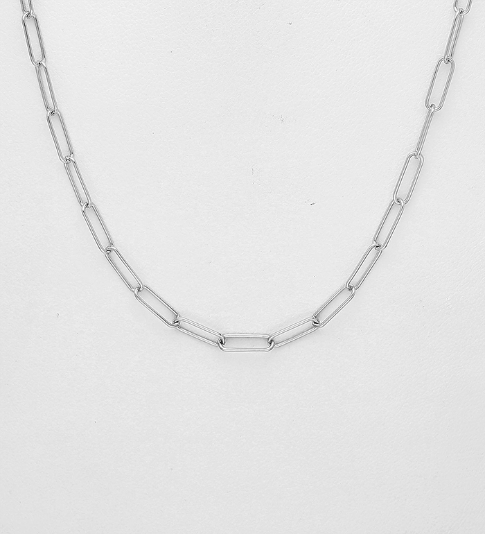 Italian Delight - Wholesale 925 Sterling Silver Links Necklace, 2.8 mm Wide, Made in Italy - SKU #706-35225