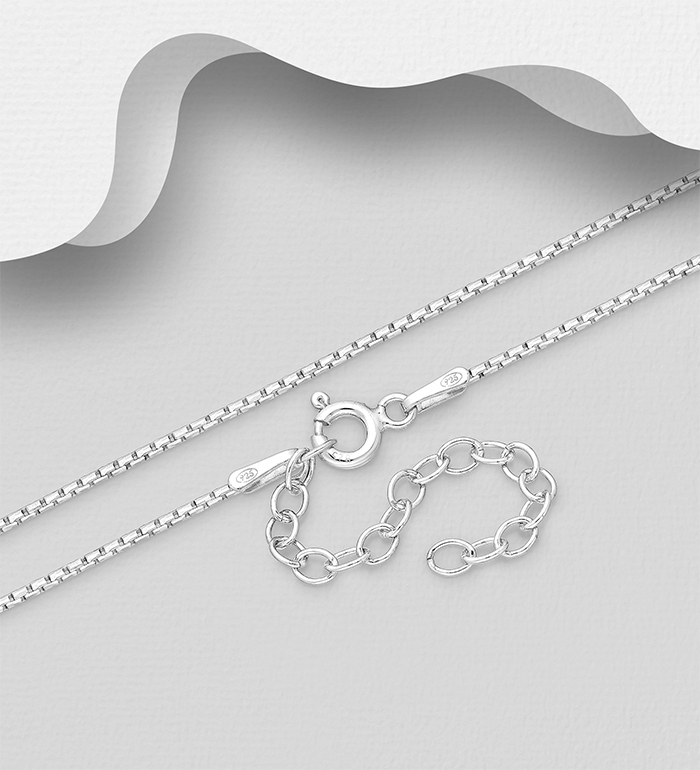 Italian Delight - Wholesale 925 Sterling Silver Chain, 1 mm Wide, Made in Italy. - SKU #706-34733A