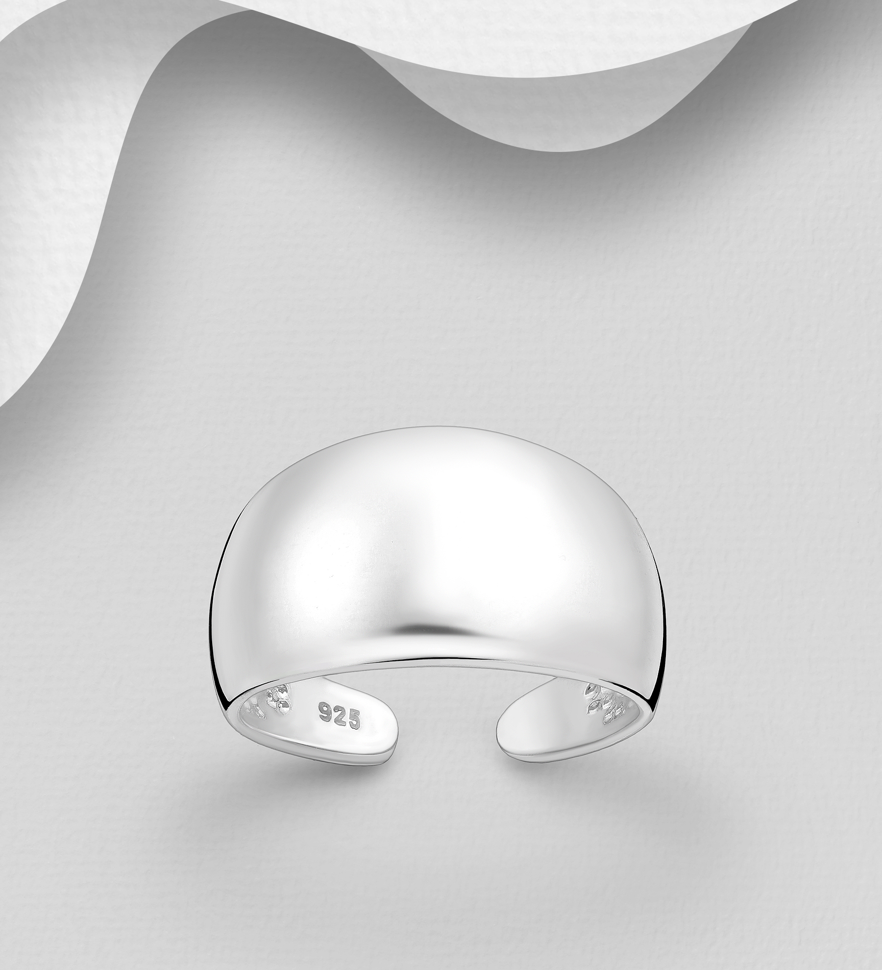 Wholesale 925 Sterling Silver Adjustable and Engravable Toe Ring - SKU #792-1184