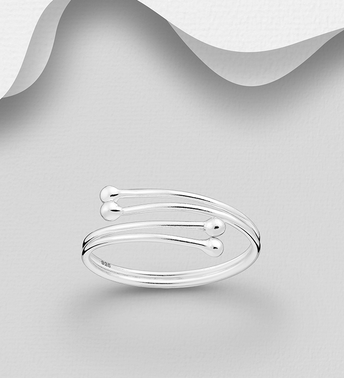 Wholesale 925 Sterling Silver Ball Toe Ring - SKU #792-1188