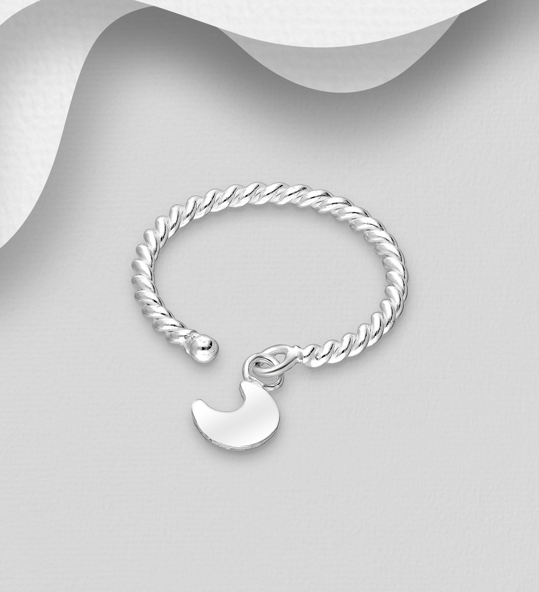 Wholesale 925 Sterling Silver Adjustable Ring - SKU #706-36600