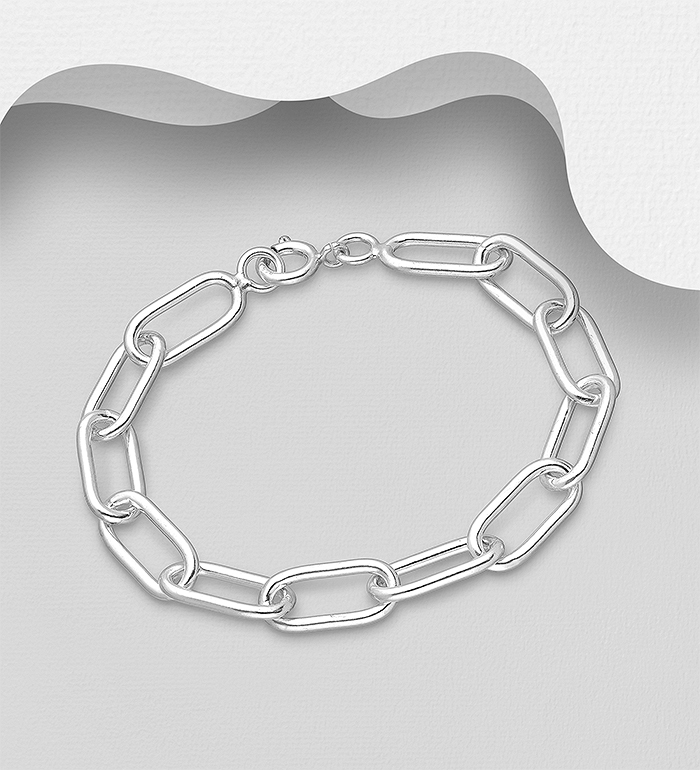 Wholesale 925 Sterling Silver Links Bracelet - SKU #706-37049