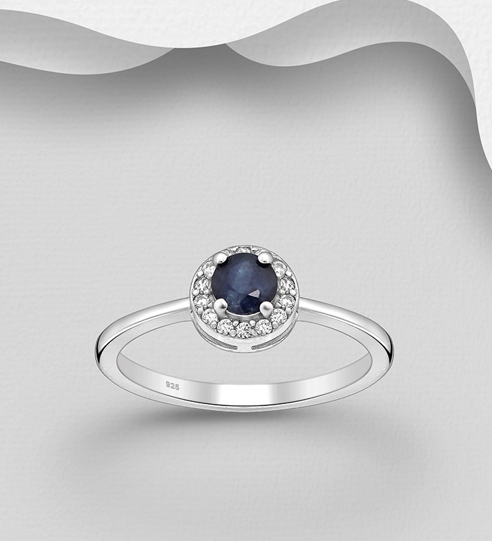 La Preciada - Wholesale 925 Sterling Silver Ring, Decorated with Various Gemstones and CZ Simulated Diamonds - SKU #1181-4910