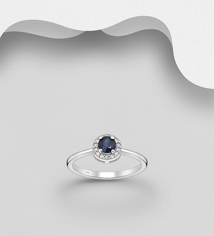La Preciada - Wholesale 925 Sterling Silver Ring, Decorated with Various Gemstones and CZ Simulated Diamonds - SKU #1181-4910